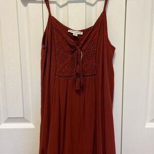 Small American Eagle mini dress burgundy